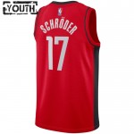 Maillot NBA Houston Rockets Dennis Schroder 17 Nike 2022-23 Icon Edition Rouge Swingman - Enfant